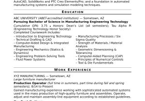 Pro E Design Engineer Resume Samples Sample Resume for An Entry-level Design Engineer Monster.com
