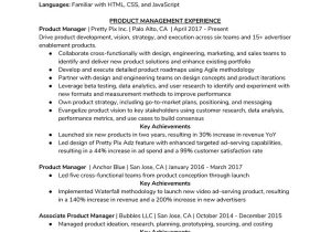 Product Management Sample Product Manager Resume How to Write A Product Manager Resume (plus Example!) the Muse