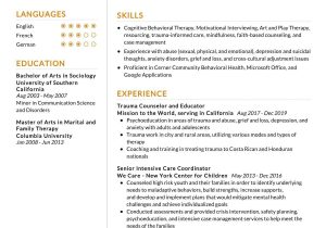 Professional Mental Health Counselor Resume Sample Lmft Resume Sample 2022 Writing Tips – Resumekraft