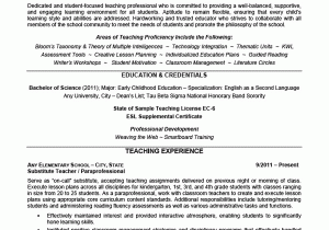 Professional Summary Resume Sample for Teachers Elementary School Teacher Resume Example Sample
