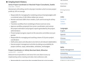 Project Coordinator Job Description Resume Sample Project Coordinator Resumes & Guide  22 Examples 2022