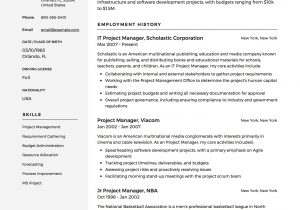 Project Manager Resume Sample Free Download Project Manager Resume & Full Guide