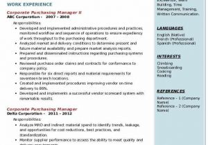 Purchase Manager Resume Samples India Pdf Corporate Purchasing Manager Resume Samples