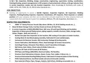 Qa Qc Electrical Engineer Resume Sample Cv Of Qaqc, Inspection Engineer, Welding, Painting & Coating Inspectoâ¦