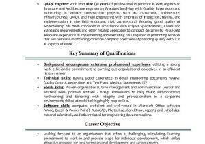 Qa Qc Electrical Engineer Resume Sample Qa Qc Engineer Cv