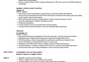 Qa Sample Resume with Banking Experience Sample Qa Tester Resume for Banking Domain Best Resume