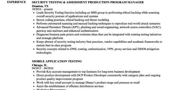 Qa Sample Resume with Banking Experience Sample Qa Tester Resume for Banking Domain Best Resume