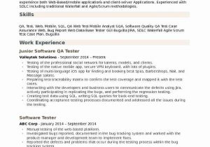 Qa Tester Resume with 5 Years Experience Sample √ 20 Qa Tester Resume with 5 Years Experience