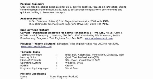 Qa Tester Resume with 5 Years Experience Sample Qa Tester Resume with 5 Years Experience Fresh for 5 Years