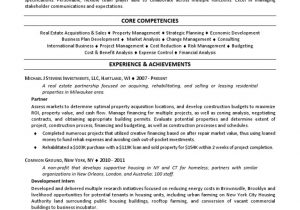 Real Estate Development Manager Resume Sample Real Estate Development Project Manager In Nyc Resume Brian …
