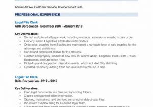 Real Estate Law Clerk Resume Sample Legal File Clerk Resume Samples