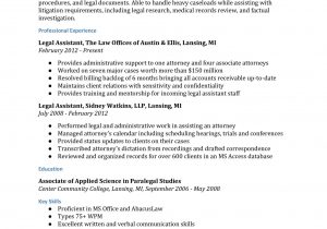 Real Estate Legal assistant Resume Sample Legal assistant Resume Examples – Resumebuilder.com