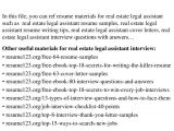 Real Estate Legal assistant Resume Sample top 8 Real Estate Legal assistant Resume Samples