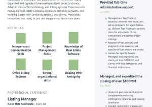 Real Estate Transaction Coordinator Resume Sample Real Estate Coordinator Resume Example with Content Sample Craftmycv