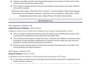 Rec attendant Sample Resume No Experience Entry-level Research Technician Resume Sample Monster.com