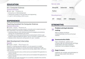 Recent Graduate Resume Computer Science Sample Computer Science Resume Examples & Guide for 2022 (layout, Skills …