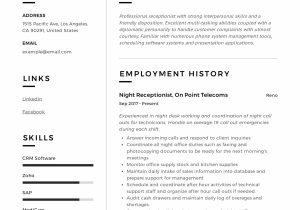 Receptionist Job Description Sample On Resume Receptionist Resume Example & Writing Guide 12 Samples Pdf 2020
