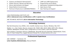 Red Hat Certified Resumes Sample Resume for Experienced Sample Resume for A Midlevel Systems Administrator Monster.com