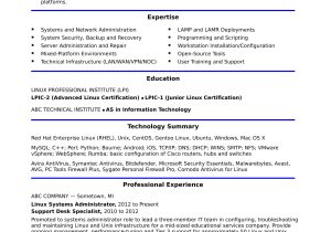 Red Hat Linux Certification Resume Sample Sample Resume for A Midlevel Systems Administrator Monster.com