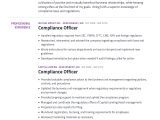 Regulatory Affairs Quality assurance Resume Samples Compliance Officer Resume Example with Content Sample Craftmycv