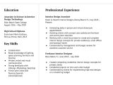 Related Skills Of An Entry Level Interior Decorator Resume Samples Interior Design Resume Examples In 2022 – Resumebuilder.com