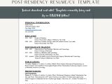 Residency Resume for Medical Student Sample Professional Cv Template Fellowship Resume Cv Template Google Doc Resume Template Resident Resume Template Word