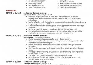 Restaurant General Manager Resume Sample Pdf Restaurant General Manager Resume Sample Pdf assistant