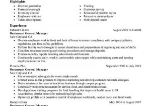 Restaurant Manager Job Description Resume Sample Best Restaurant Manager Resume Example From Professional