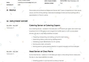 Restaurant Server Job Description Resume Sample Full Guide Restaurant Server Resume 12 Pdf Examples
