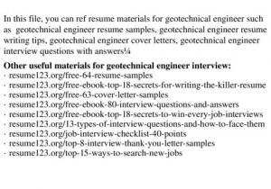 Resume 123 org Free 64 Resume Samples top 8 Geotechnical Engineer Resume Samples [pptx Powerpoint]