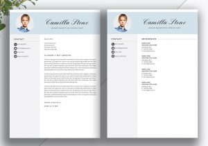 Resume and Matching Cover Letter Templates This Unique and Modern Resume Template with Matching Cover Letter …