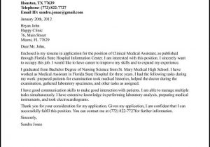 Resume Cover Letter Template for Medical assistant Cover Letter Sample Medical Office – Medical assistant Cover …