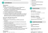 Resume for Being A Pharmacist Samples Pharmacist Cv Sample 2022 Writing Tips – Resumekraft
