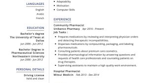 Resume for Being A Pharmacist Samples Pharmacist Resume Sample Writing Tips – Resumekraft