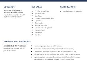 Resume for Data Entry Position Sample Data Entry Resume Examples In 2022 – Resumebuilder.com