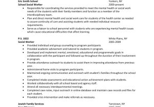 Resume for Director Of social Work Sample Job Description Sample Resume: School social Worker Career Advice & Pro …