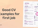 Resume for First Job for Students Sample 8 Cv Examples for First Job (templates   Guide for 2022)