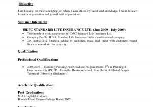 Resume for Freshers Looking for the First Job Samples Sample Of Resume format for Job Application , #application #format …