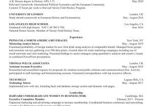 Resume for Masters Application Sample Harvard Ocs Sample Resume Sponsored the Harvard Crimson