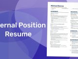 Resume for Moving Up In the Same Company Sample Resume for Internal Position â How to Make One
