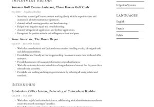Resume for On Campus Jobs In Us Sample Summer Job Resume Examples & Writing Tips 2022 (free Guide)
