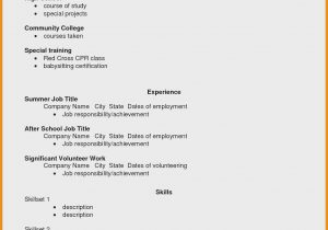 Resume for Part Time Job Student Sample Cv for Part Time Job – Derel