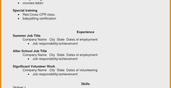 Resume for Part Time Job Student Sample Cv for Part Time Job – Derel