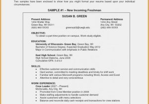 Resume for Part Time Job Student Sample Part Time Job Resume Inspirational High School Job Resume Template …