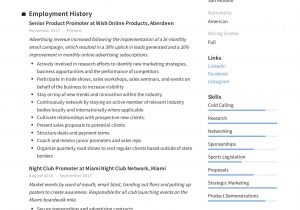 Resume for Promotion within Same Company Sample Promoter Resume Example & Writing Guide 12 Samples Pdf 2020