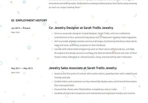 Resume for Retail Luxury Stores Samples 18 Years Old Jewelry Designer Resume Examples & Writing Tips 2022 (free Guide)