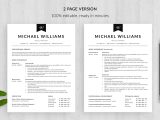 Resume for Seminar and Workshop Sample Modern Resume Template and Cover Letter Template “michael”   Bonus