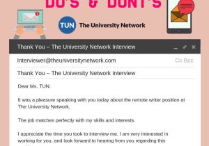 Resume It Was A Pleasure Speaking with You Sample Letter How to Write A ‘thank-you’ Email after An Interview Tun Email …