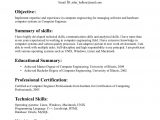 Resume Objective Sample for It Professional Resume Objective Examples Computer Engineer – Tipss Und Vorlagen