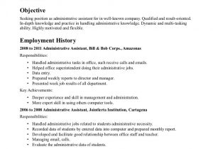 Resume Objective Sample for Office Staff Office Admin Resume Objective October 2021